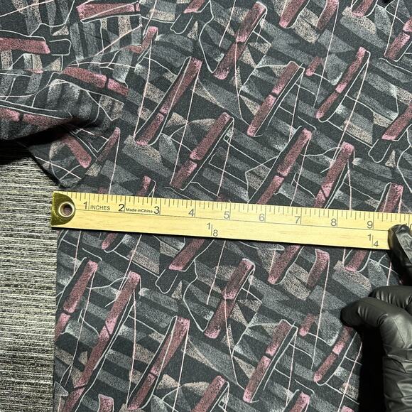 Impressions of California Shirt Women's L Black Short Sleeve Button Up Vintage - Picture 8 of 11